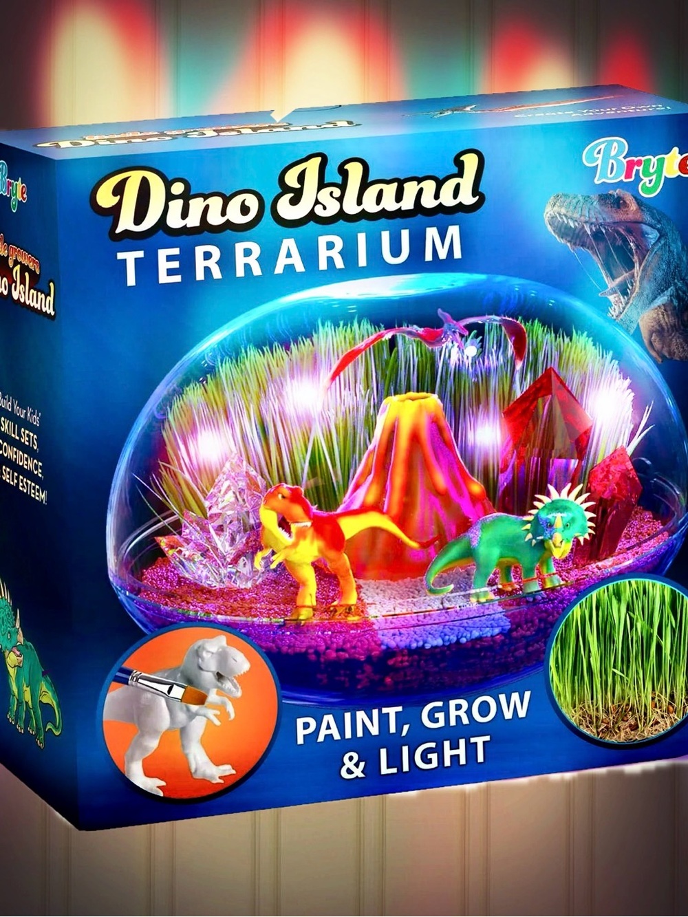 Dino Island Terrarium Kit - Multicolor